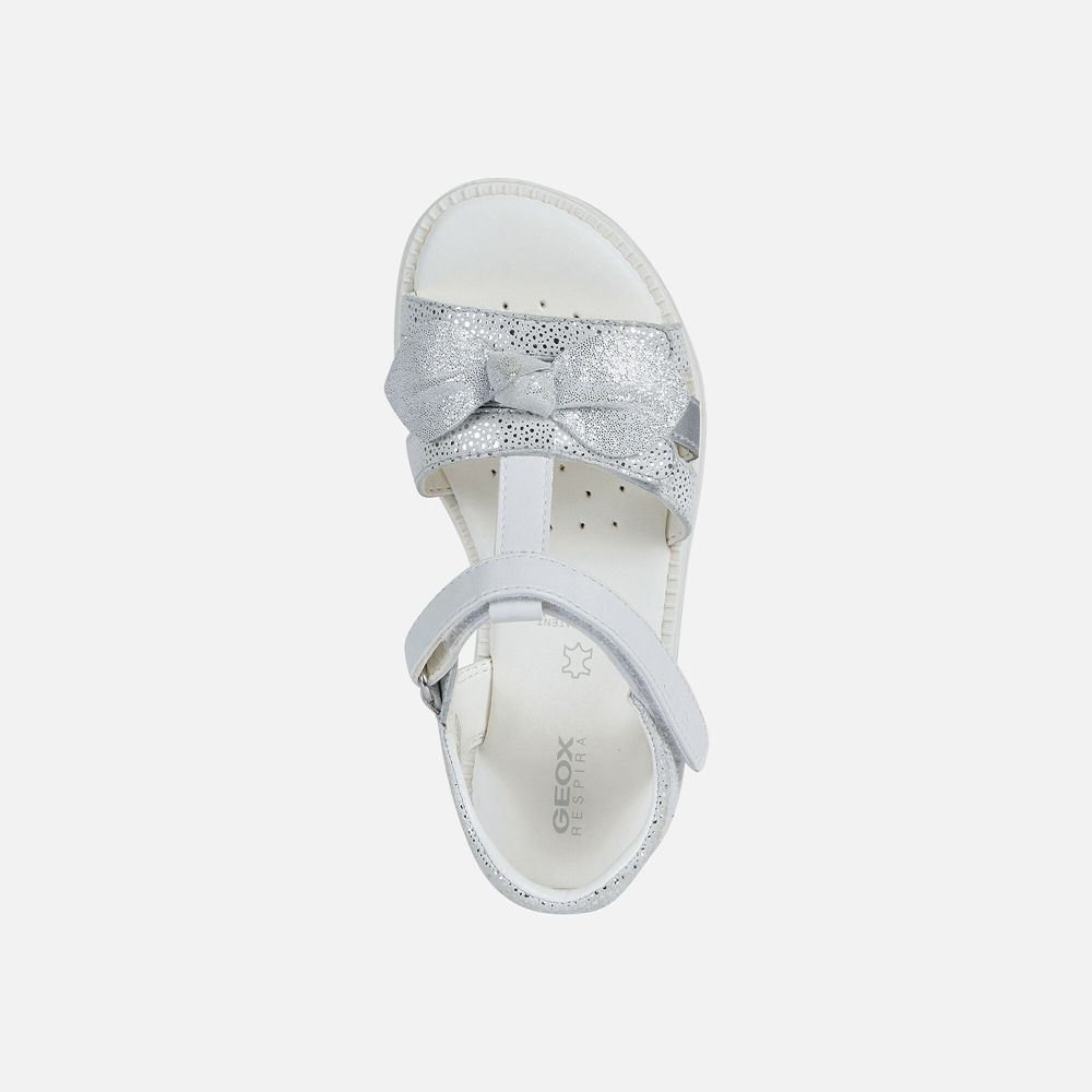 Sandalias Geox Menina Branco - Karly - UCVPO1562